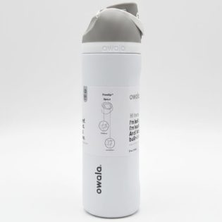 Owala FreeSip 945 Insulated Stainless Steel Water Bottle with Straw - White